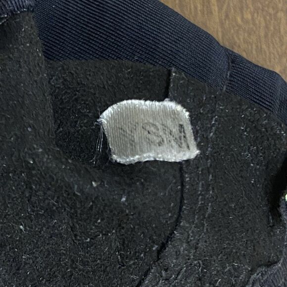 Under Armour Clean Up Batting Gloves Black Green Youth SM Baseball Softball - Picture 6 of 8